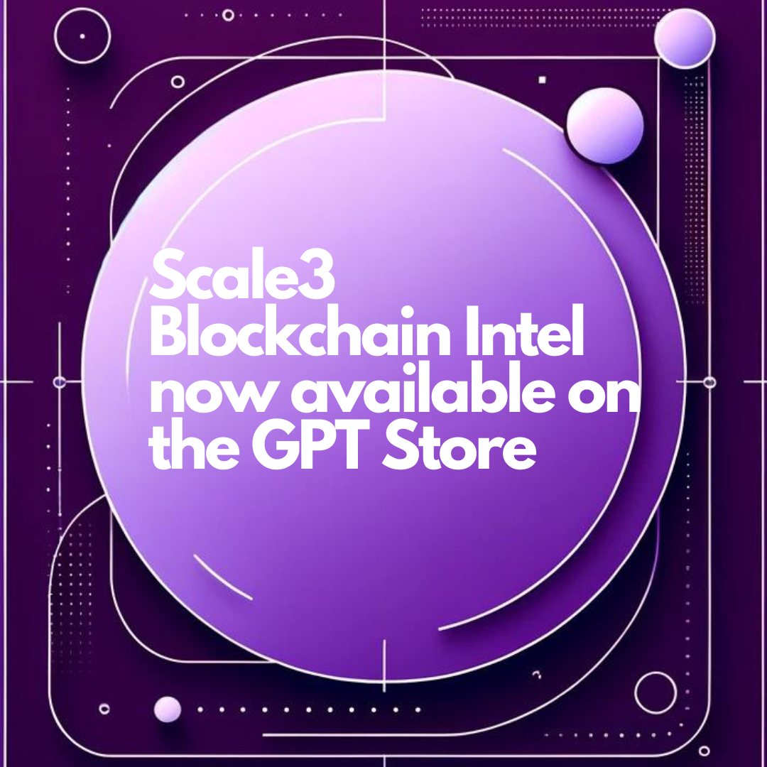 Screenshot of Scale3 Blockchain Intel on ChatGPT